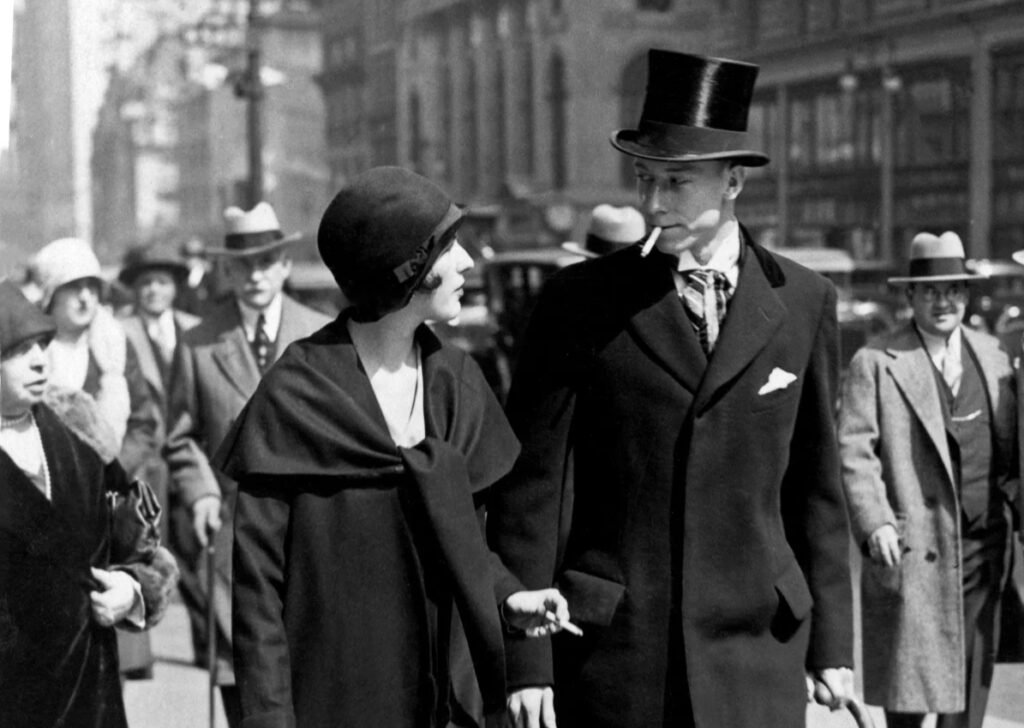 Mujeres fumando durante la acción de las «Antorchas de la libertad» en Nueva York en 1929